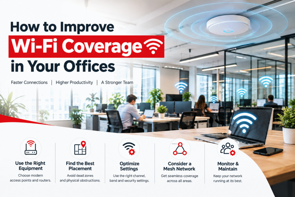 How to Improve Wi-Fi Coverage in Your Office